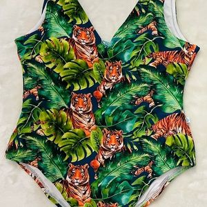 Swimsuits matching set for mom and little boy